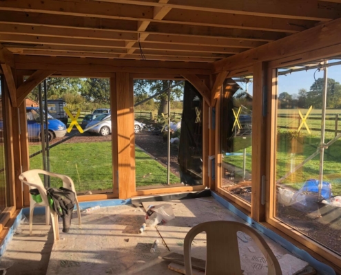 Just working are way through a beautiful oak framed orangery , and bi fold door...